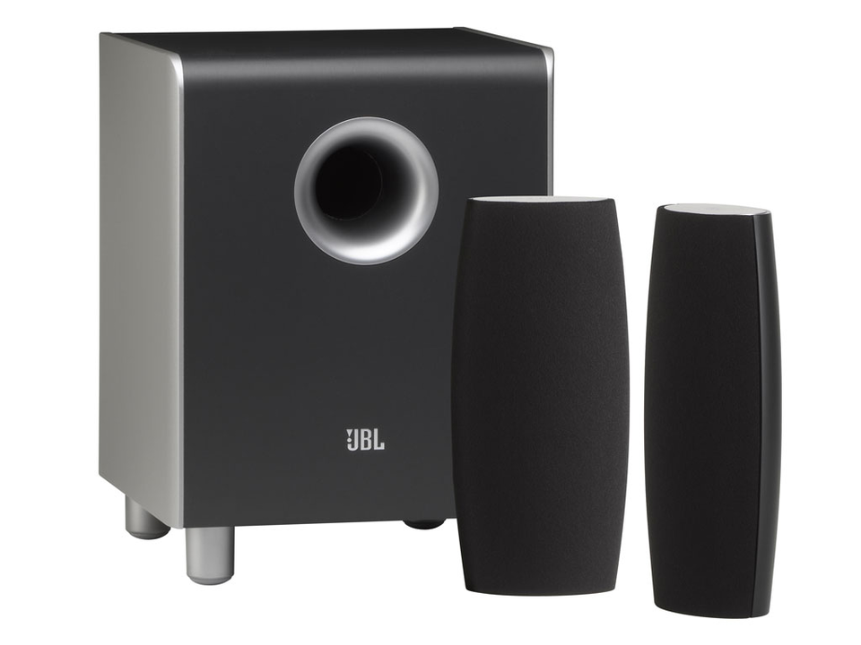 CINEMA SOUND CS 68 - Black - 2.1 CinemaSound Sys, Large Sat, 8 inch Sub (CINEMA SOUND CS100 SUB,CINEMA SOUND CS600 SAT) - Hero